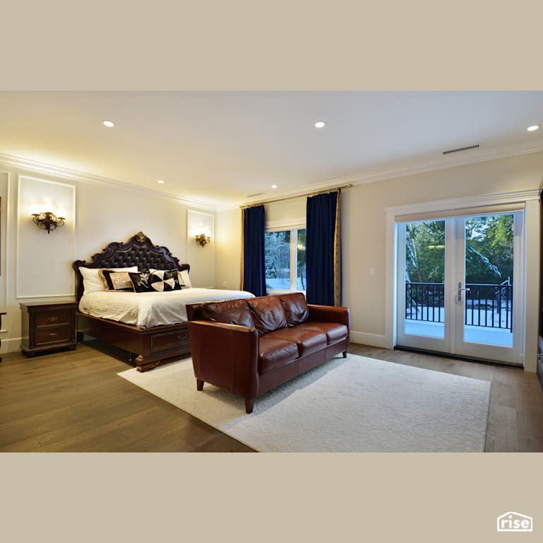 Master Bedroom with Integrated LED by My House Design/Build Team Ltd.