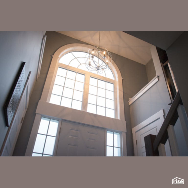 The Carolina - Entryway with Fixed Window by Justin Bowers Homes