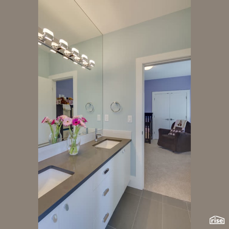 Burnaby Tranquility - Bathroom with Low-Flow Bathroom Faucet by Clay Construction