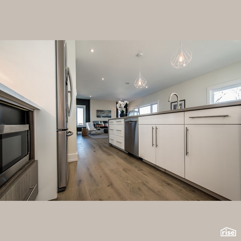 The Tempranillo - Kitchen with Laminate Flooring by Bowers Construction