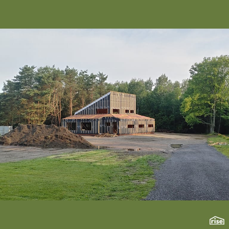 Completed Airtight Enclosure with Prefabricated Panelized Home by Simple Life Homes