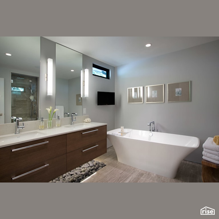 Bathroom with Integrated LED by Naikoon Contracting