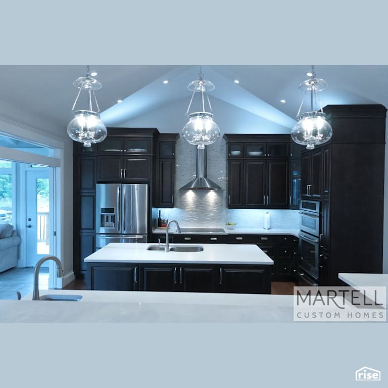 Verona Court - Kitchen with Low-Flow Kitchen Faucet by Martell Homes