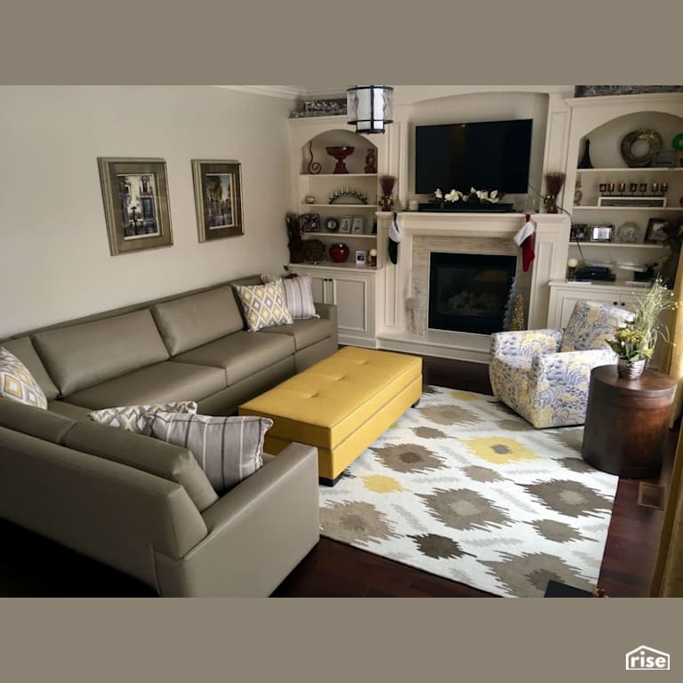 Sofia - Living Room with LED Lighting by Amazing Space Interiors