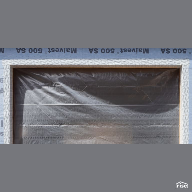Control layer and air sealed garage door with Vapor Control Layer by SIGA North America
