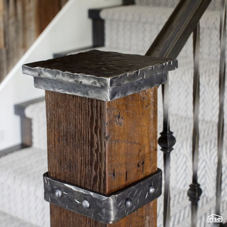 Staircase Railing with Carpeting by PlaidFox