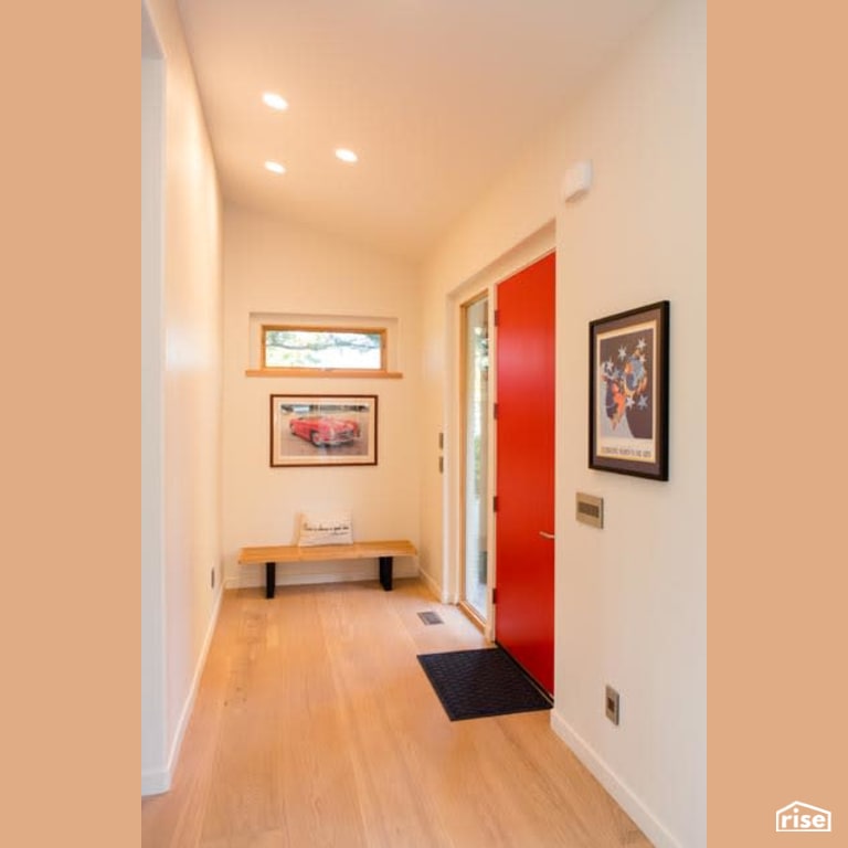 Entryway with Laminate Flooring by Winsome Construction