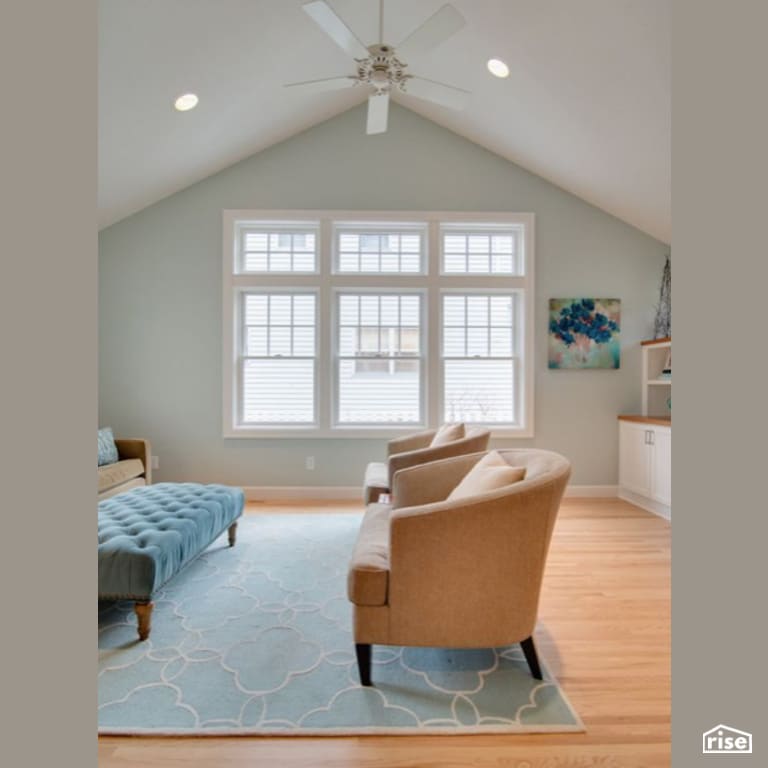 Living Room with Integrated LED by Constructive Builders