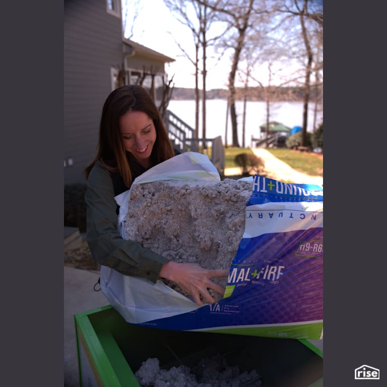 Exterior SANCTUARY Installation with Cellulose Blown-in Insulation by Greenfiber