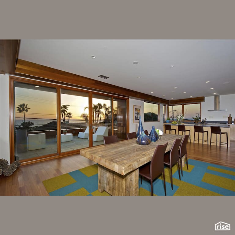 Dining Room with Integrated LED by Alliance Green Builders