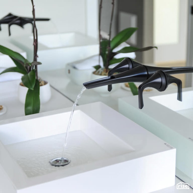 Luxton Square - Bathroom with Low-Flow Bathroom Faucet by PlaidFox