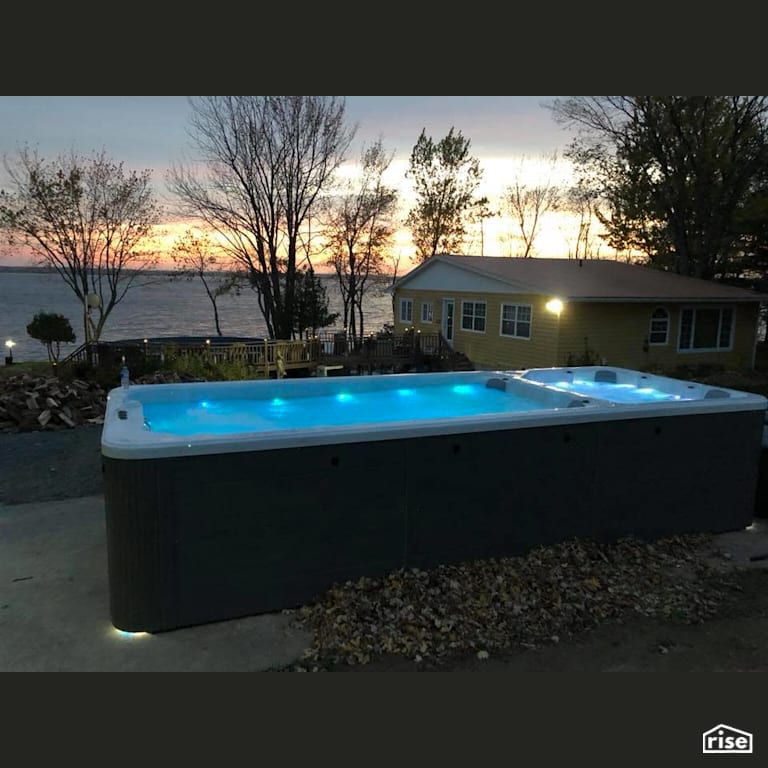 Outdoor Hot Tub with Full Foam Hot Tub by PoolBoy Inc
