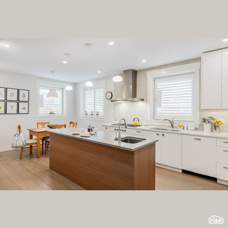 Ferguson House Kitchen and Nook with LED Lighting by Lanefab Design/Build