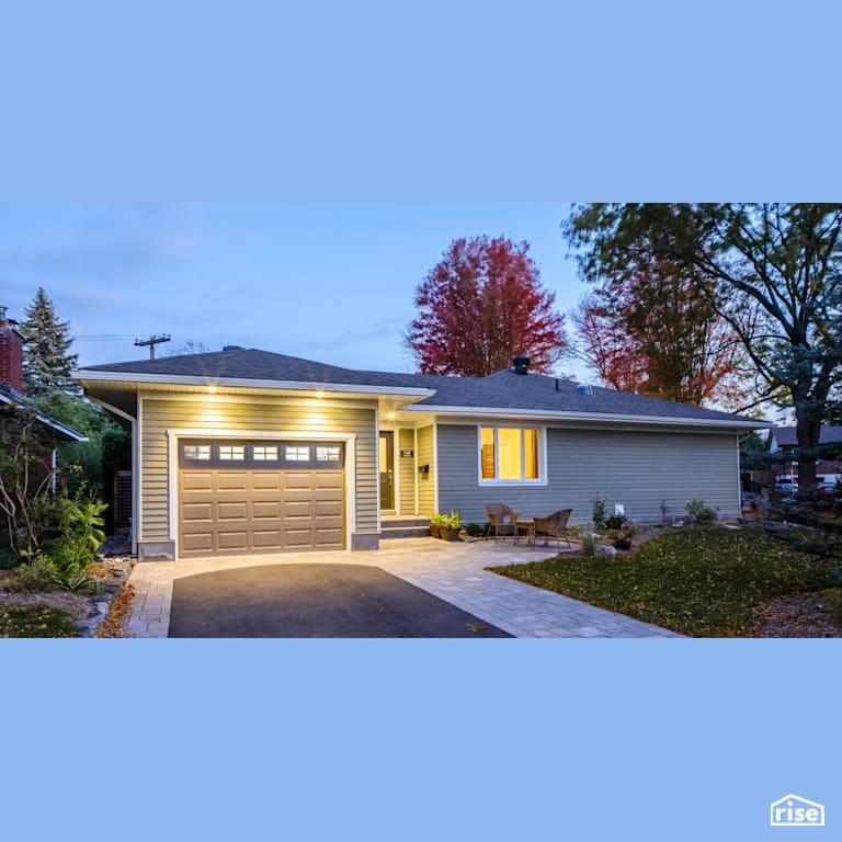 Chapman Exterior Front with Asphalt Shingles by The Conscious Builder