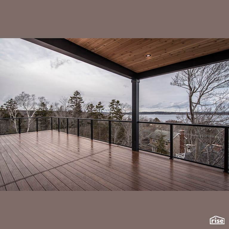 Villa Lina - Deck with Accent Outdoor Lighting by Bowers Construction