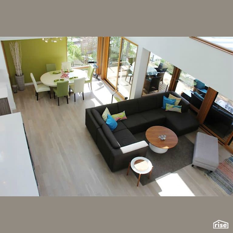 Copper Island Fine Homes - Interior with Laminate Flooring by Copper Island Fine Homes Inc.