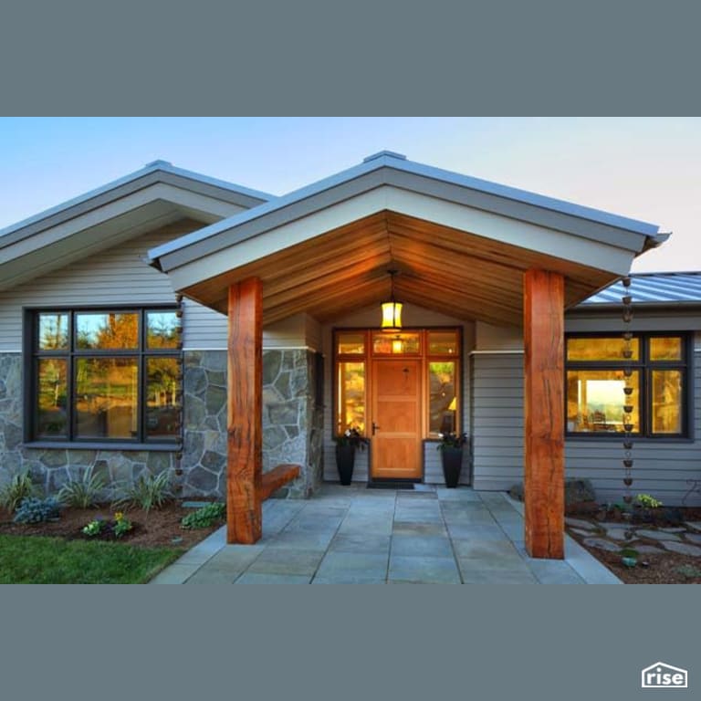 Front Entrance with Energy Star Exterior Door by Winsome Construction