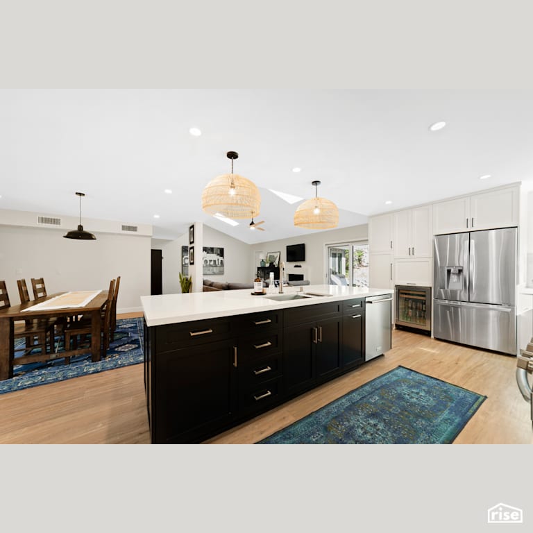 Kitchen with Refrigerator by Murray Lampert Design, Build, Remodel