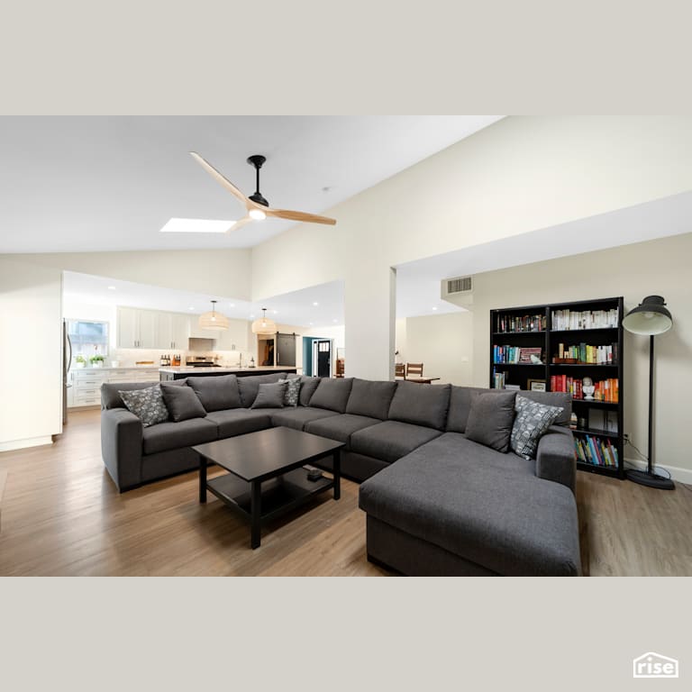 Family Room with LED Lighting by Murray Lampert Design, Build, Remodel