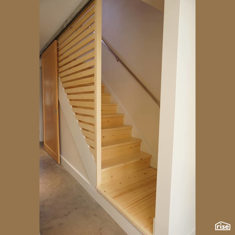 Hunter Street - Staircase with FSC Certified Hardwood by Brad Goodsell Design | Build Inc