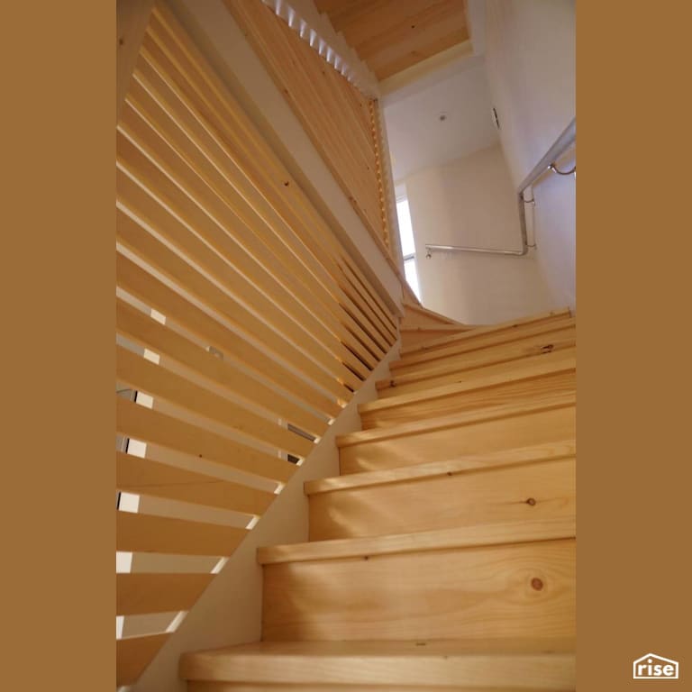 Hunter Street - Staircase with FSC Certified Hardwood by Brad Goodsell Design | Build Inc