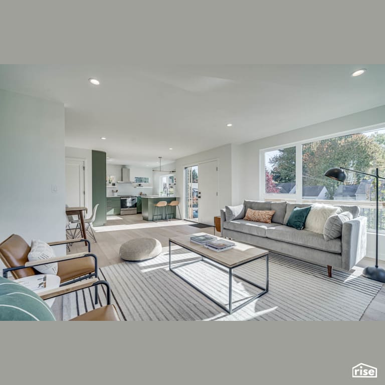 Montavilla Residences with Ceiling Light by HARKA Architecture, LLC