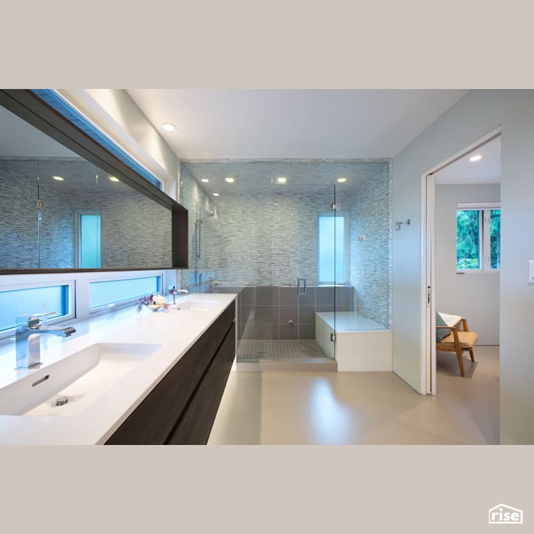 Bathroom with Integrated LED by Naikoon Contracting
