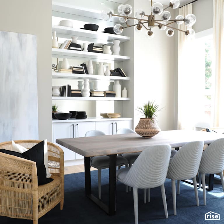 Luxton Square - Dining Room  with Ceiling Light by PlaidFox
