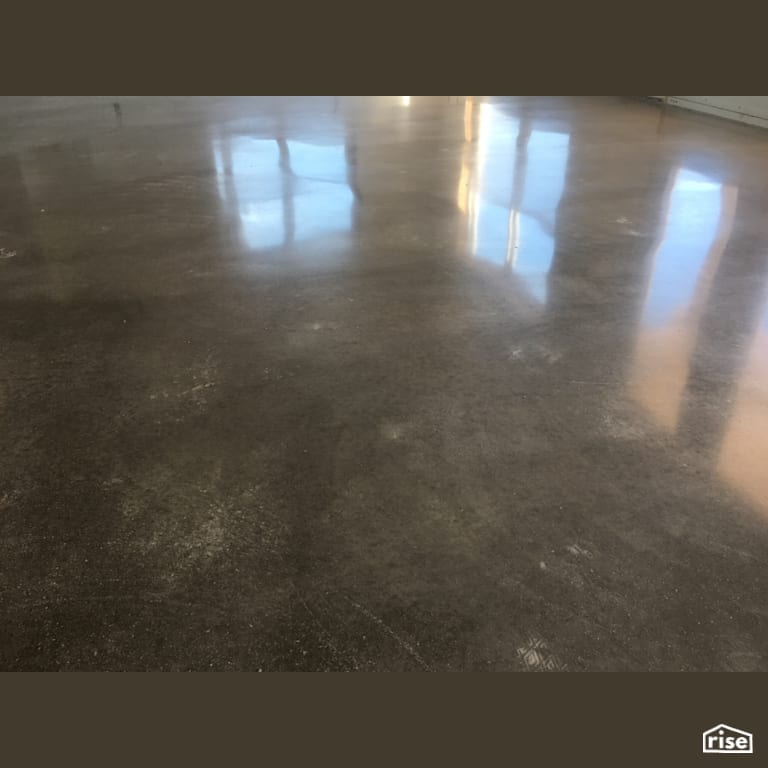 400 Grit cream polish with Concrete Flooring by DeltaCrete