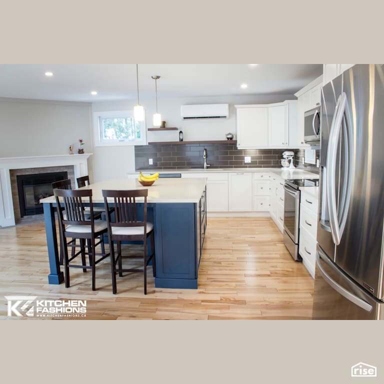 Kitchen Fashions - Kitchen and Workroom Space with Low-Flow Kitchen Faucet by Home Fashions