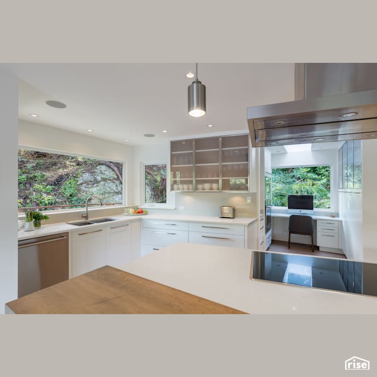 Marine Drive Kitchen and Office with Low-Flow Kitchen Faucet by Synthesis Design