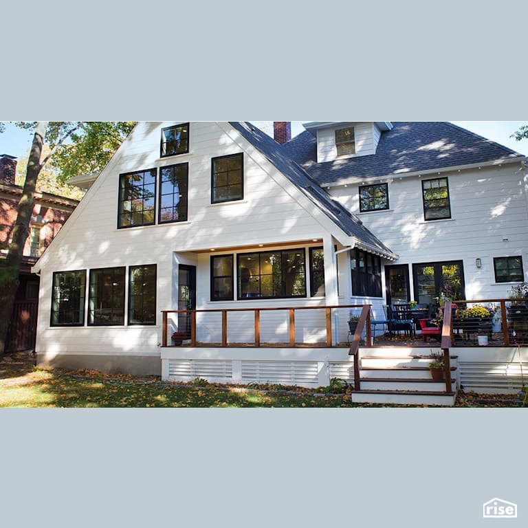Belmont Addition / Renovation - Exterior with Fixed Window by Helios Design Group
