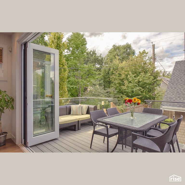 Clay Construction - Kitsilano Classic - Patio with Tilt-and-Turn Patio Door by Clay Construction