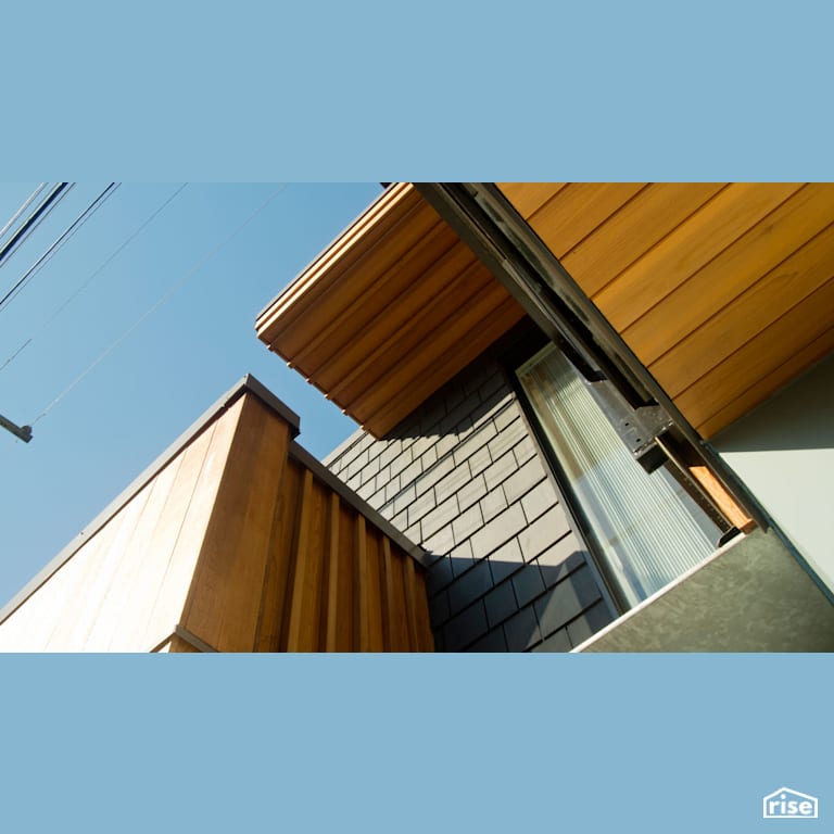 Soffit with Clapboard Wood Siding by MIZA Architects