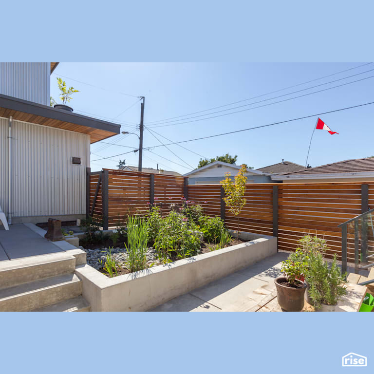 Worthington Concrete Patio and Fence with Concrete Flooring by Lanefab Design/Build