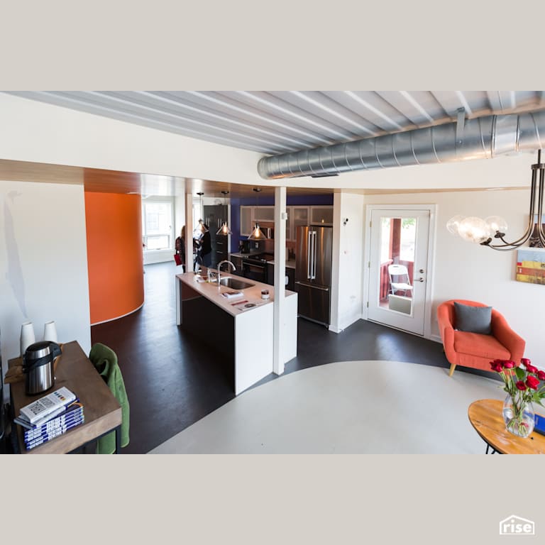 Model Center Kitchen with Refrigerator by Three Squared Inc.