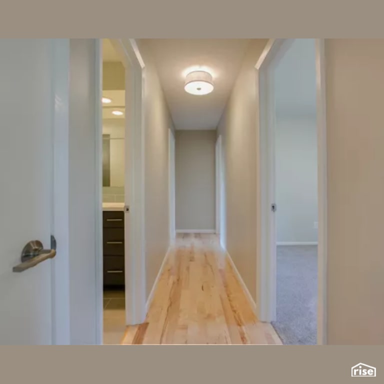 Hallway with Integrated LED by Constructive Builders