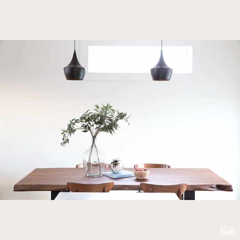 Gabe Acquin Dining Room with LED Lighting by Reimagine Designs
