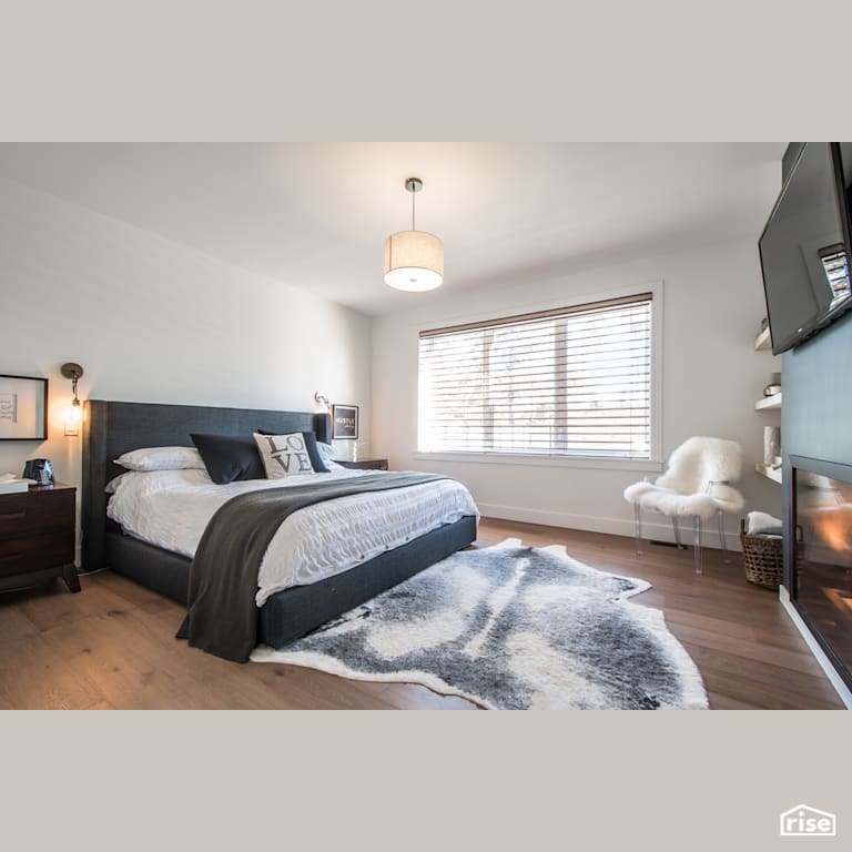 Weybridge Lane Master Bedroom with FSC Certified Hardwood by Homes by Highgate