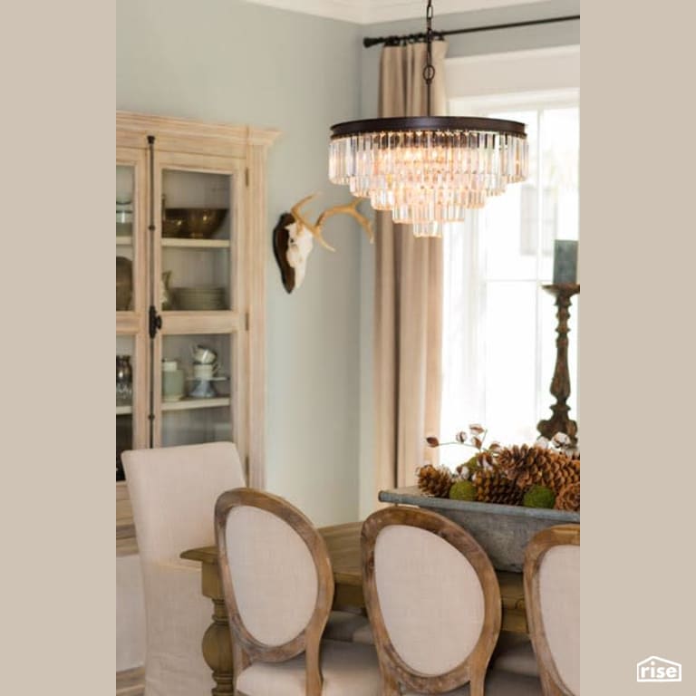 Dining Room Chandelier with Ceiling Light by Winsome Construction