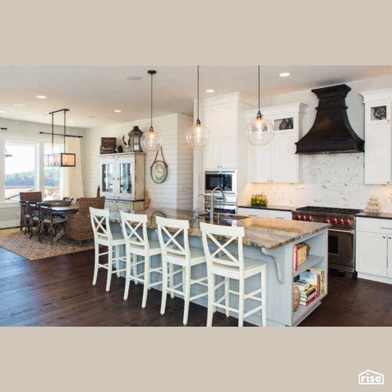 Modern Farmhouse Kitchen with Low-Flow Kitchen Faucet by Winsome Construction