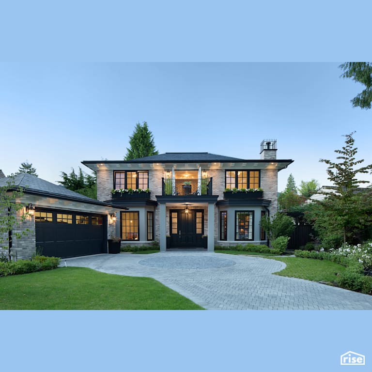 Front Elevation with Outdoor Gardens by Naikoon Contracting