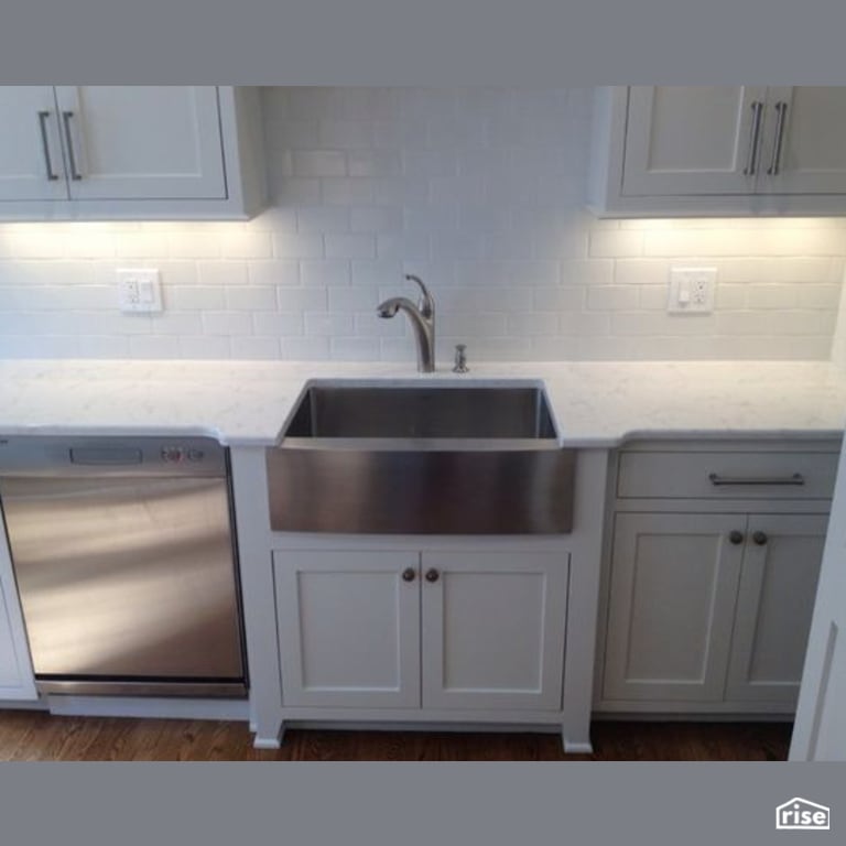 Kitchen Remodel with Low-Flow Kitchen Faucet by Constructive Builders