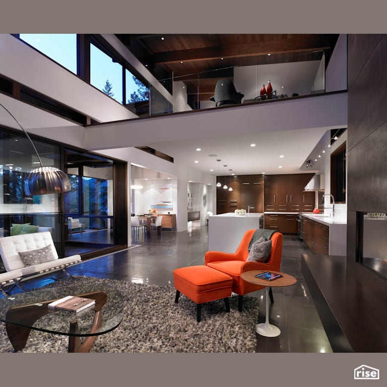 Open Concept with Integrated LED by My House Design/Build Team Ltd.