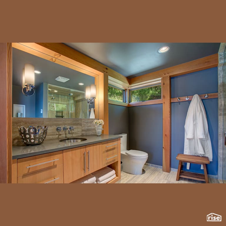 Sandpoint Vacation Home with Low-Flush Toilet by FabCab Inc