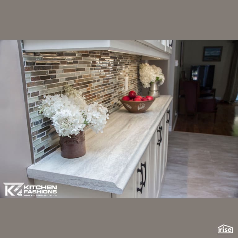 Kitchen Fashions - Gorgeous Off White Kitchen with Integrated LED by Home Fashions
