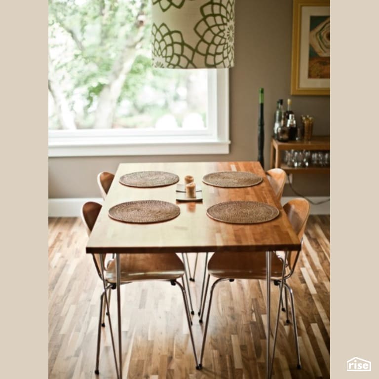 Dining Room Table with FSC Certified Hardwood by Constructive Builders