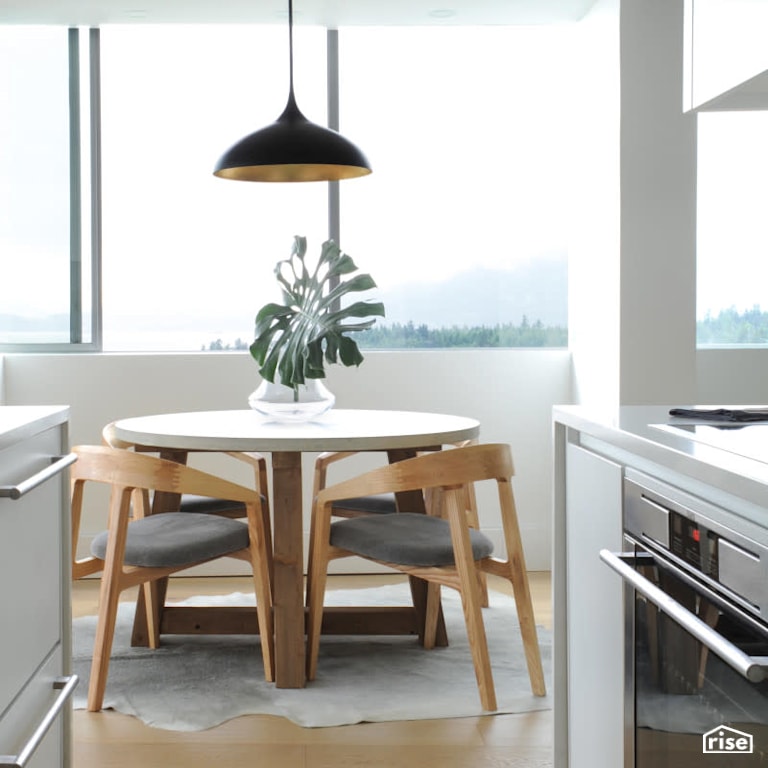 Kitchen and Dining Room with Integrated LED by PlaidFox