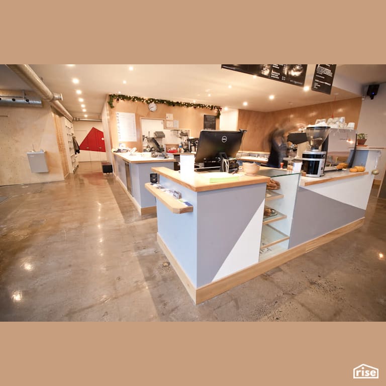 cafe with LED Lighting by RSI Projects