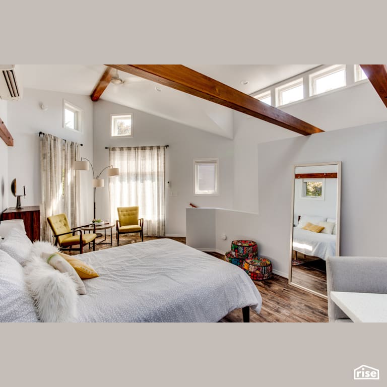 Triangle House with Ceiling Fan by HARKA Architecture, LLC